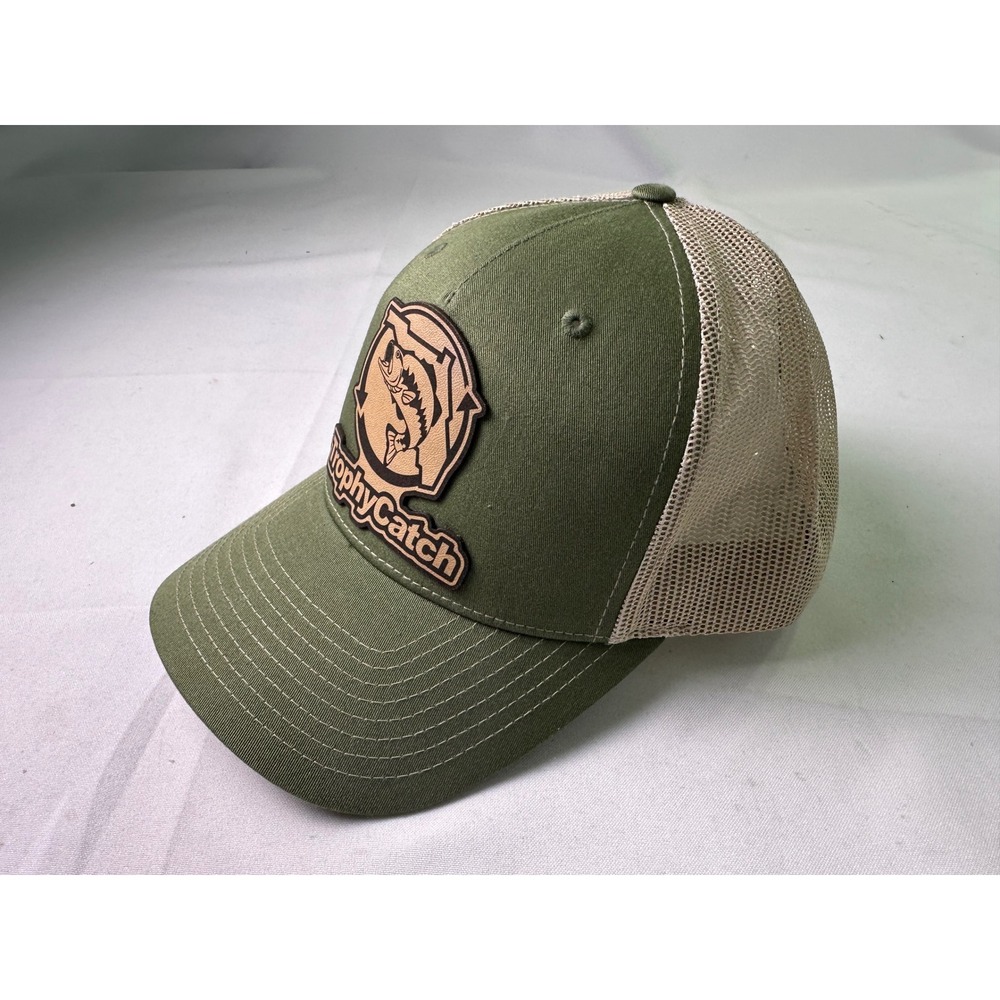 TrophyCatch Florida Bass Fishing Hat Richardson 112FP Trucker Snapback Green OS